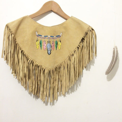 The "Lil Feather" Suede Collar